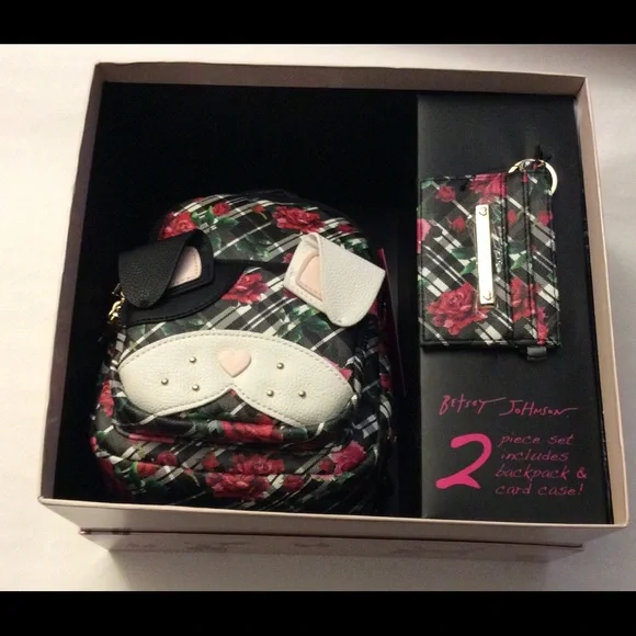 Betsey Johnson | Bags | Betsey Johnson Mini Backpack And 